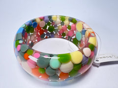 Jackie Brazil "Petit Balls" Spring Spots Solid Round Resin 3.4cm Bangle ( B2520 )