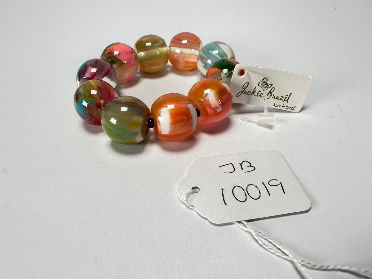 Jackie Brazil "Roma" Marble Spheres Elasticated Bracelet ( B0377 )