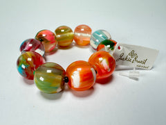 Jackie Brazil "Roma" Marble Spheres Elasticated Bracelet ( B0377 )