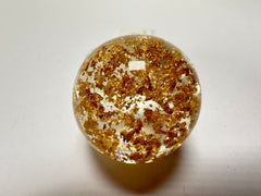 Jackie Brazil "Splendour" Large Ball Gold Flakes Ring ( R2500 ) Size UK - P  / US - 8