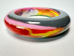 Jackie Brazil "Marble" Kandinsky Mix 1.7 cm Bangle ( B3627 )