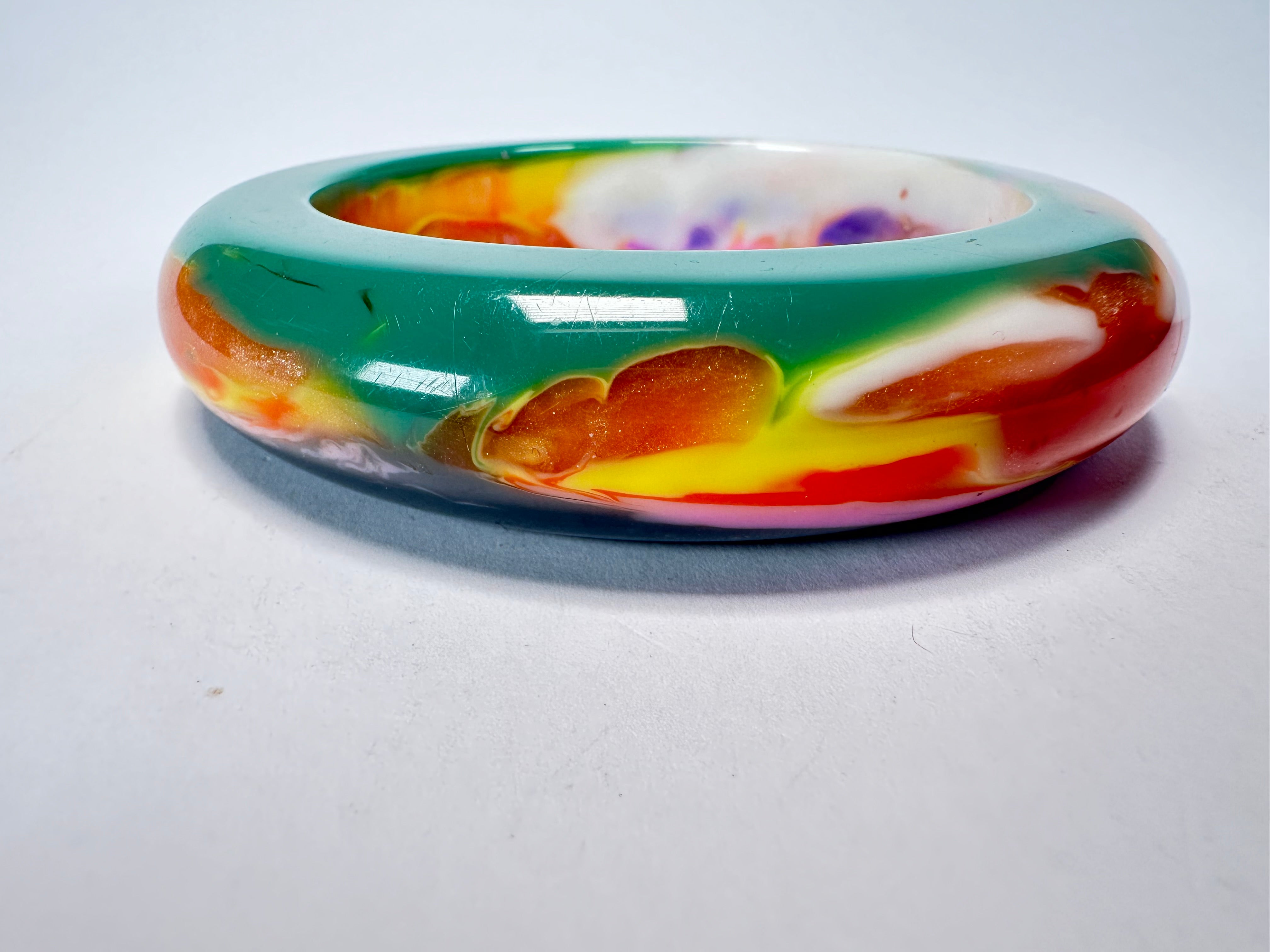 Jackie Brazil "Marble" Kandinsky Mix 1.7 cm Bangle ( B3627 )