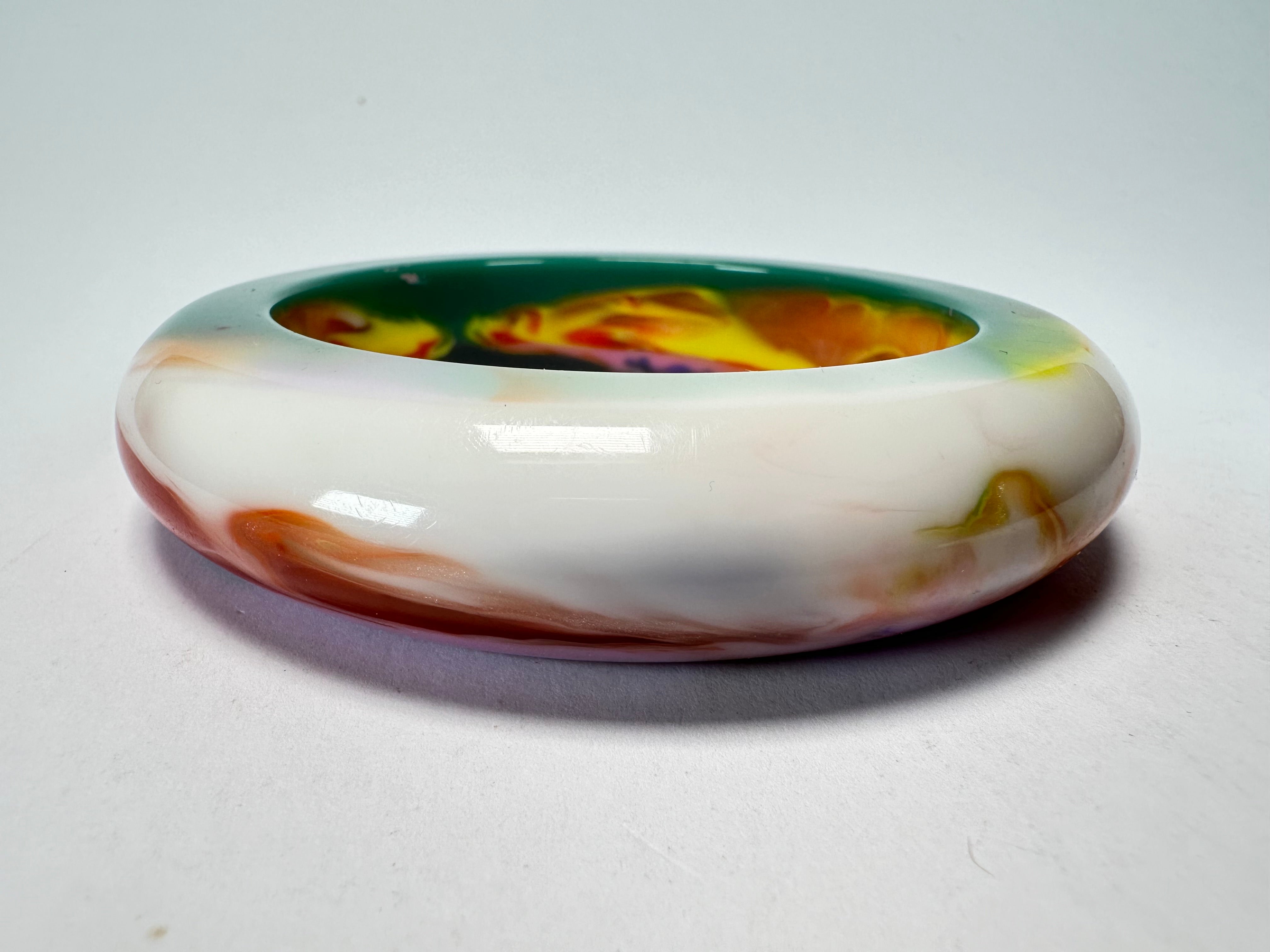 Jackie Brazil "Marble" Kandinsky Mix 1.7 cm Bangle ( B3627 )