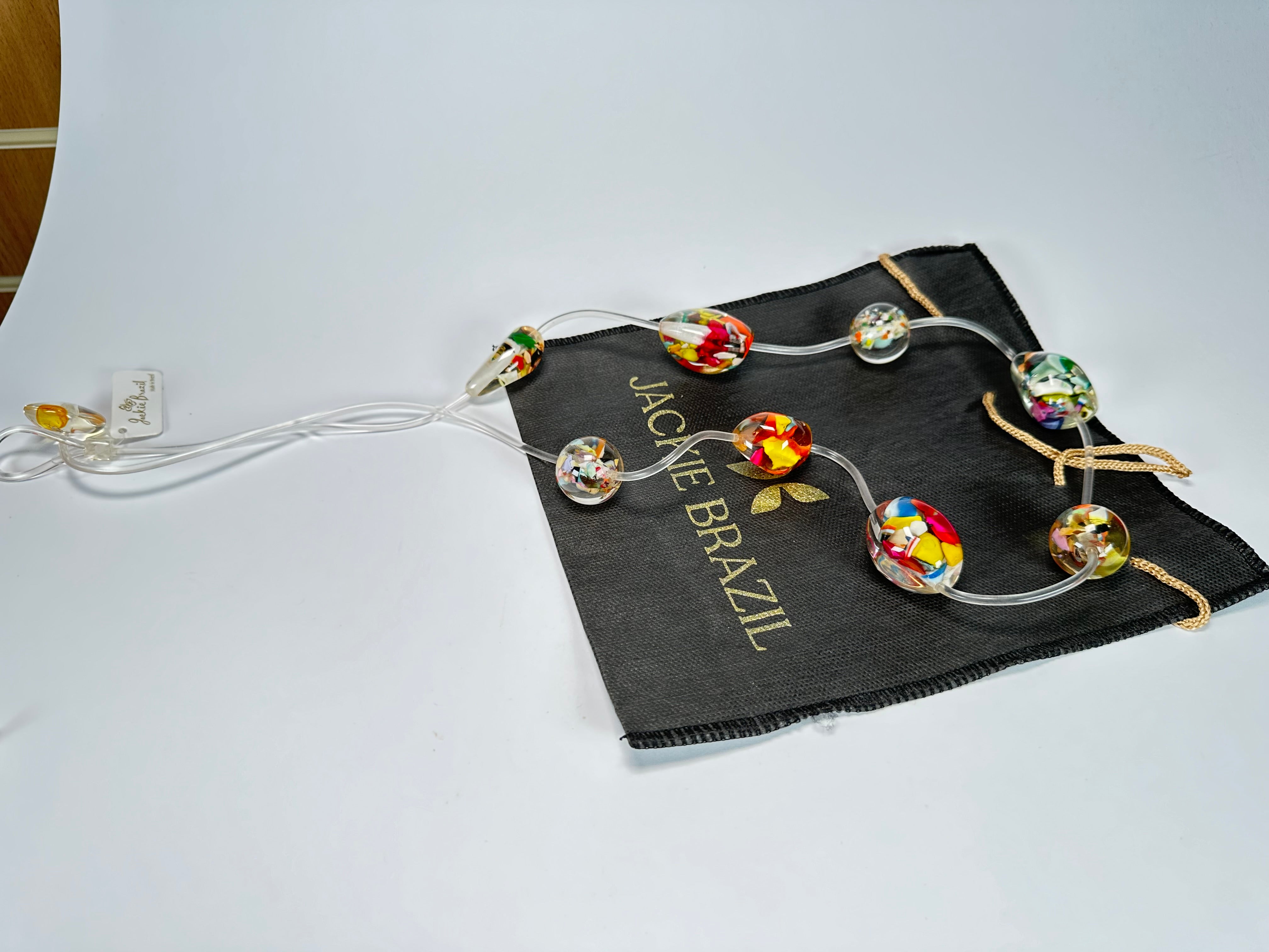 Jackie Brazil "Cascade" Long Mix Beads 70cm Necklace ( N2941 )