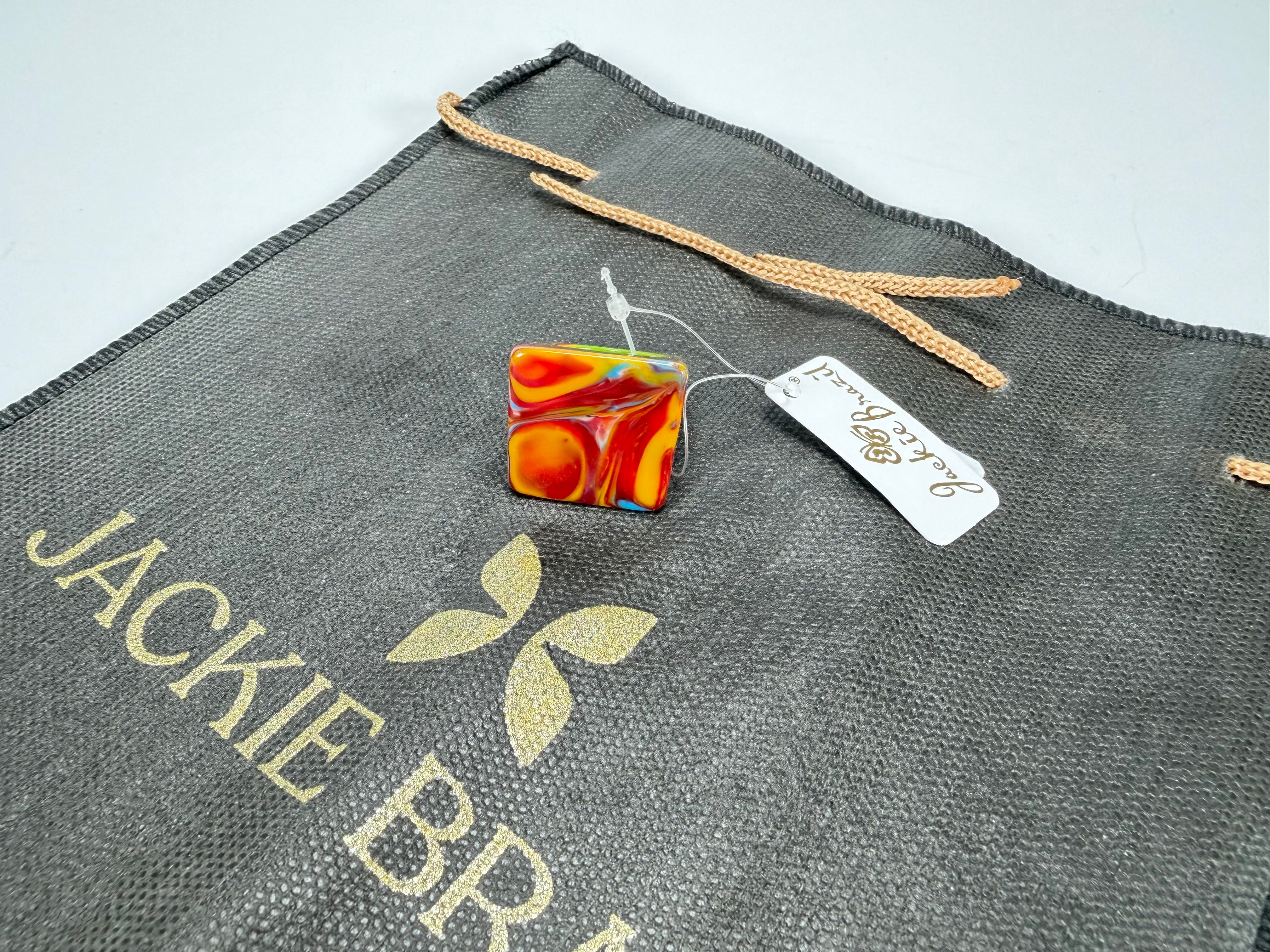 Jackie Brazil "Kandinsky" Large Square Resin Ring ( R1715 ) Size UK P / USA 7.5