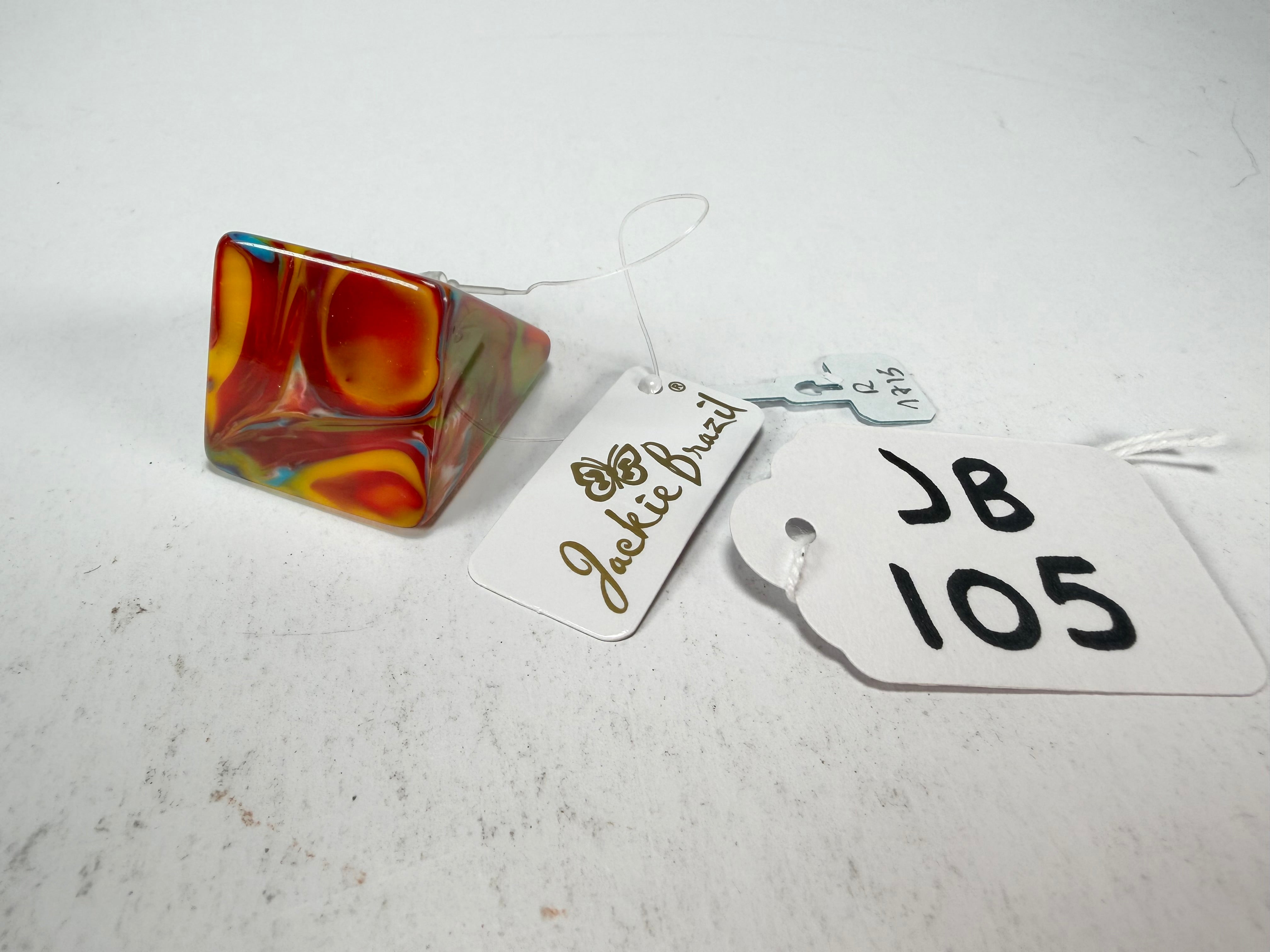 Jackie Brazil "Kandinsky" Large Square Resin Ring ( R1715 ) Size UK P / USA 7.5