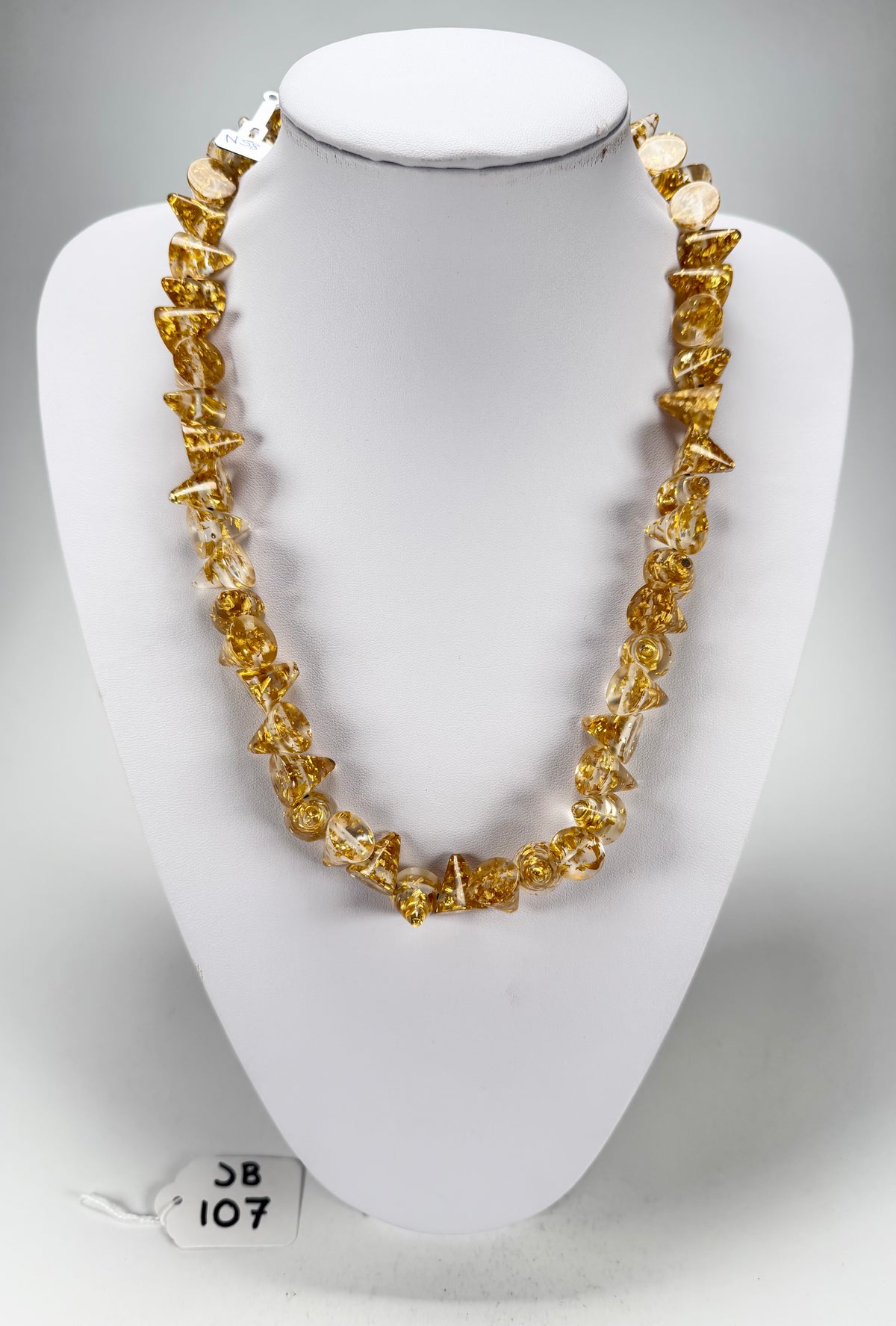 Jackie Brazil "Corina" Small Cones Gold Flakes 55cm Necklace ( N0058 )