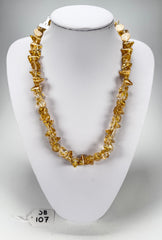 Jackie Brazil "Corina" Small Cones Gold Flakes 55cm Necklace ( N0058 )