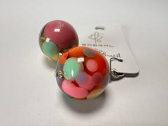 Jackie Brazil "Spots" Spotted Balls Resin Earrings ( E1468 )