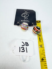 Jackie Brazil "Cat Eyes" Liquorice Balls Mix Colours Short Resin Earrings ( E0960 )