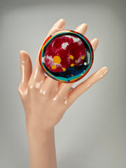 Jackie Brazil "Large Riverstone" Kandinsky 40MM Ring ( R3605 ) Size UK - U / US- 10