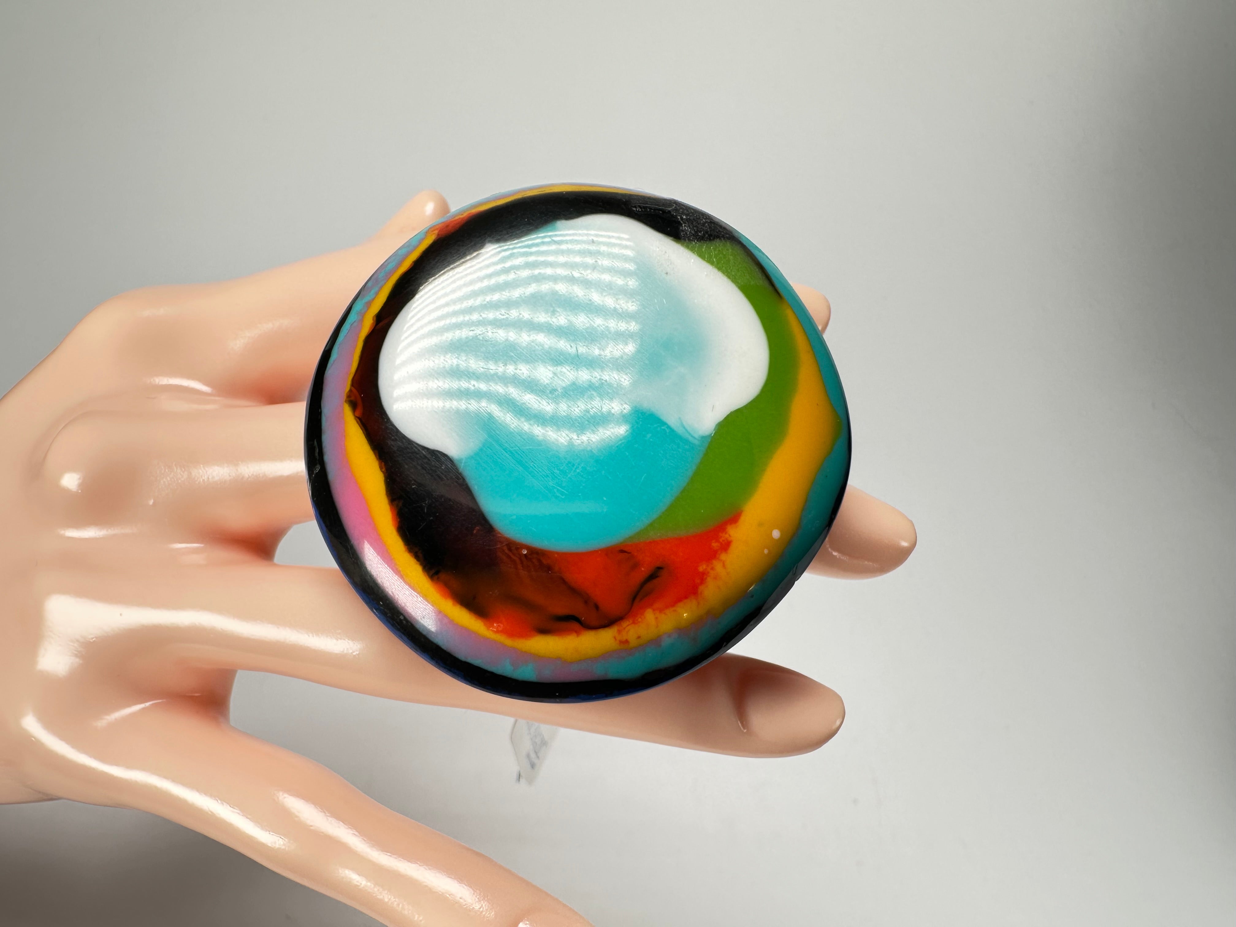 Jackie Brazil "Large Riverstone" Kandinsky 40MM Ring ( R3605 ) Size UK - T / US- 10