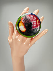 Jackie Brazil "Large Riverstone" Kandinsky 40MM Ring ( R3605 ) Size UK - Z+2 / US- 13.5