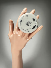 Jackie Brazil "Black & White Marble" Large Riverstone 40mm Ring ( R3605 ) Size UK - Z+1 / US-13