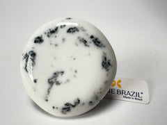 Jackie Brazil "Black & White Marble" Large Riverstone 40mm Ring ( R3605 ) Size UK - Z+1 / US- 13