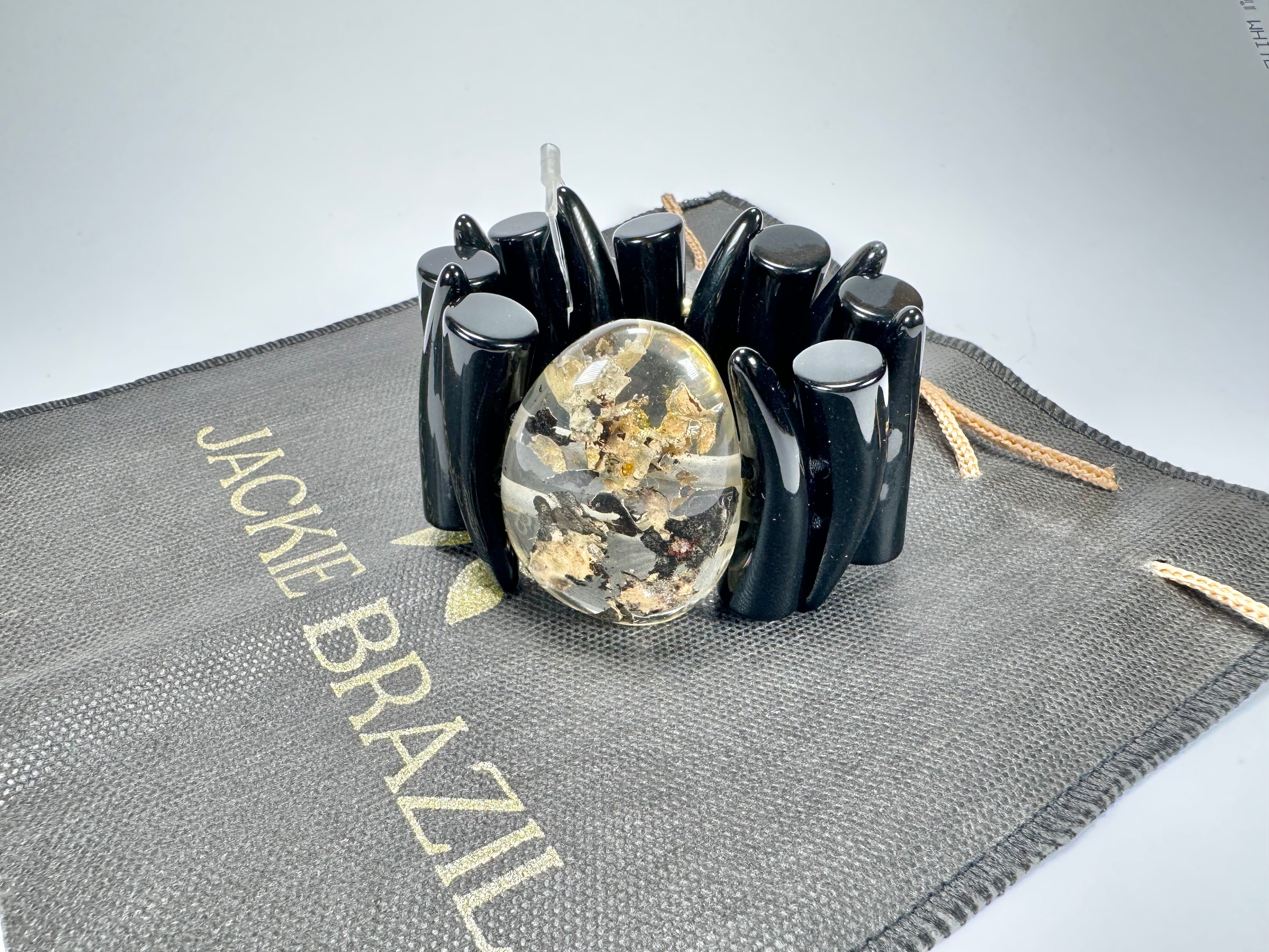 Jackie Brazil "Safari" Tusks w/ Seaweed Pendant Elasticated Bracelet ( B1020 )