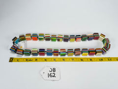 Jackie Brazil "POP" Liquorice Mix Colours Small Cubes 65cm Necklace ( N0046 )