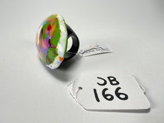 Jackie Brazil "Large Riverstone" Kandinsky Flat Oval Ring ( R3625 ) Size UK- T / US- 9.5