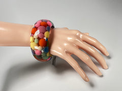 Jackie Brazil "Petit Balls" Spring Spots Solid Round Resin 3.4cm Bangle ( B2520 )