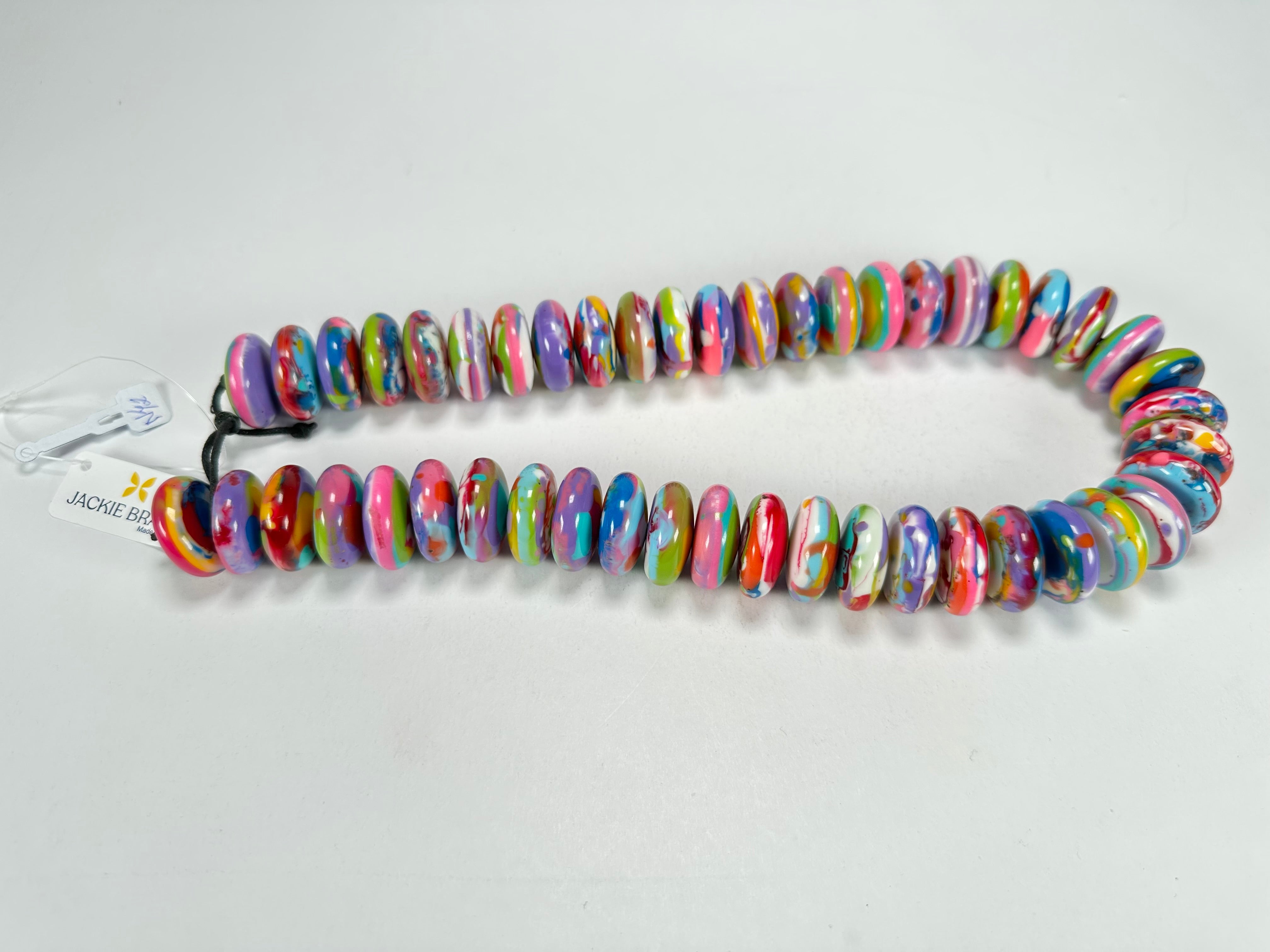 Jackie Brazil "Ana" Kandinsky Resin Wheels 50cm Necklace ( N0042 )