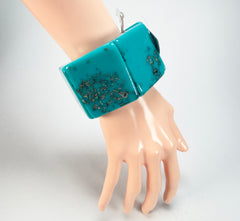 Jackie Brazil "Sabrina" Turquoise Elasticated Bracelet ( B0225 )