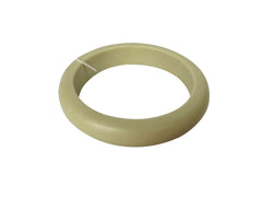 Jackie Brazil "Cushie" Beige Matte Solid Round 1.3cm Bangle ( B0300 )