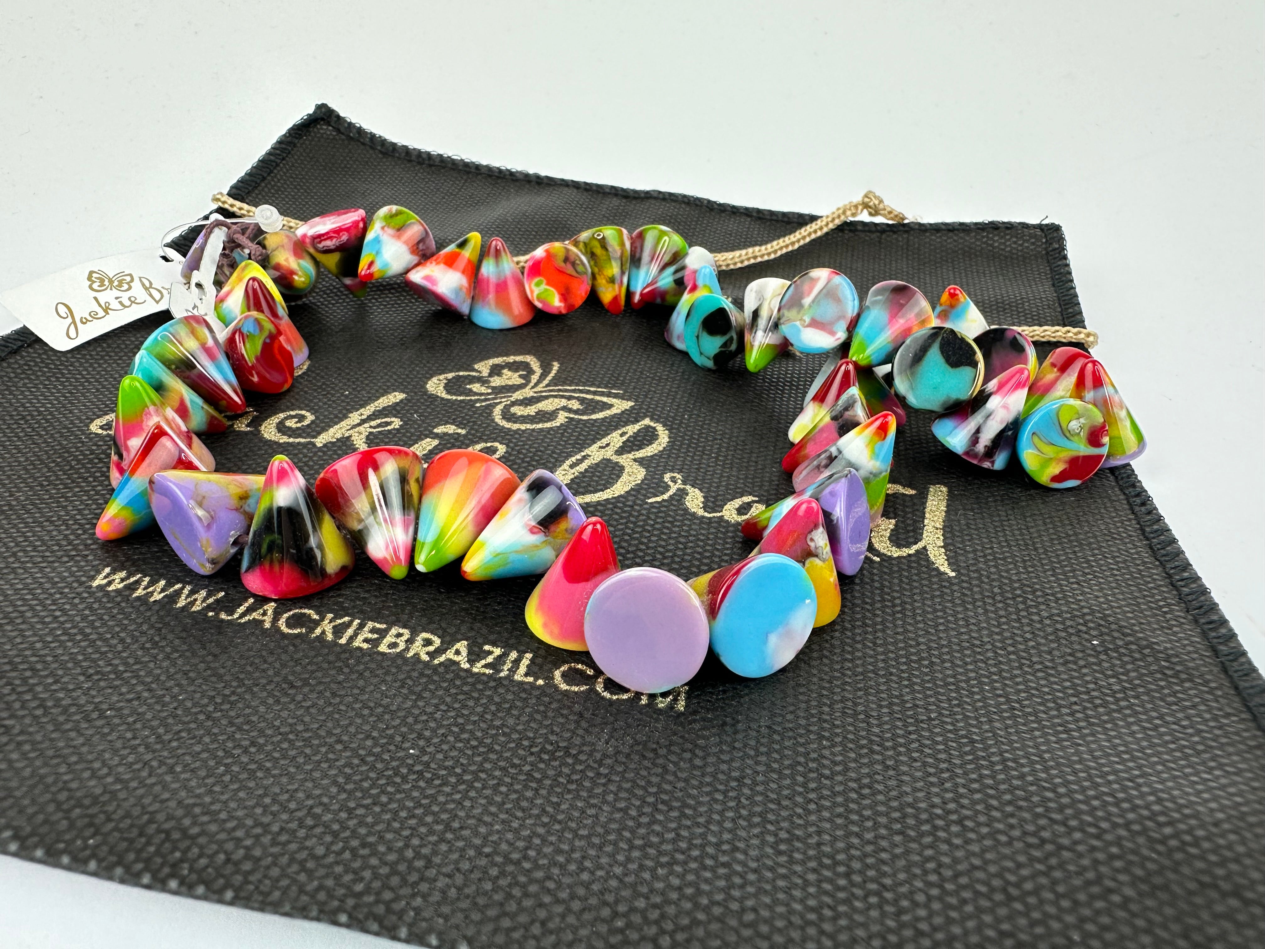 Jackie Brazil "Corina" Small Cones Kandinsky 55cm Necklace ( N0058 )