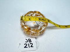 Jackie Brazil "Maria" Gold Flakes Elasticated Bracelet ( B0217 )