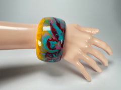 Jackie Brazil "Carmen" Kandinsky 5cm Resin Bangle ( B2500 )