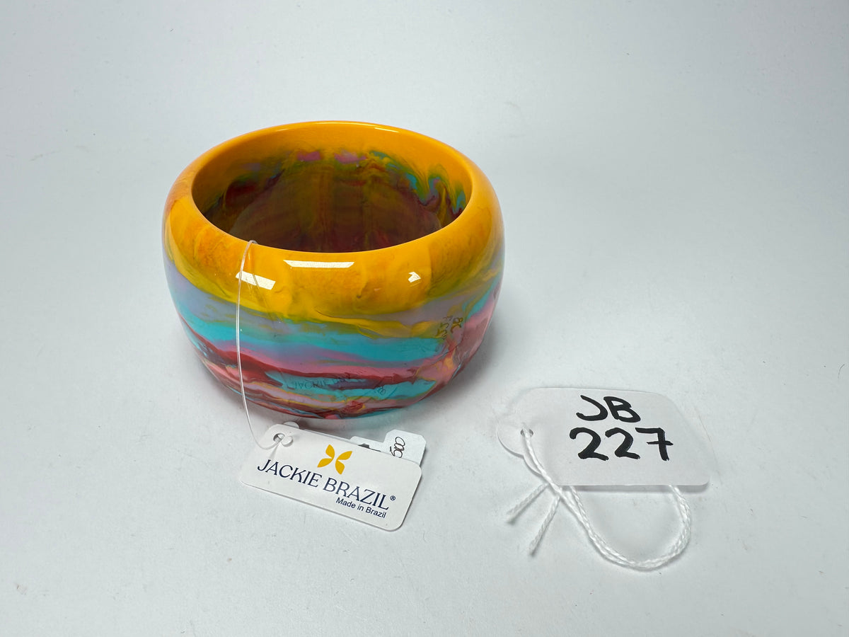 Jackie Brazil "Carmen" Kandinsky 5cm Resin Bangle ( B2500 )