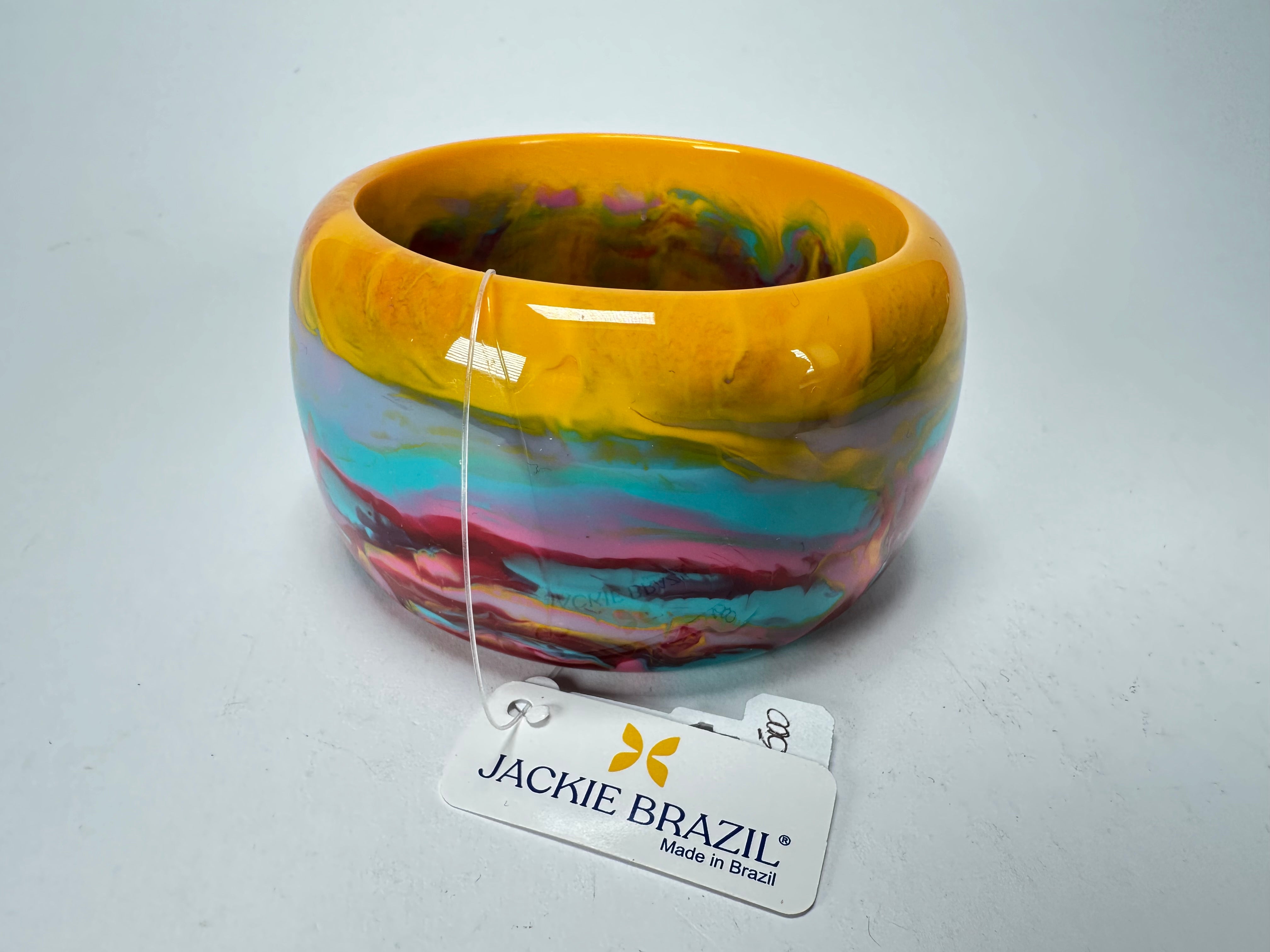 Jackie Brazil "Carmen" Kandinsky 5cm Resin Bangle ( B2500 )