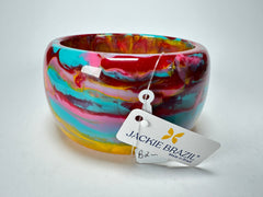 Jackie Brazil "Carmen" Kandinsky 5cm Resin Bangle ( B2500 )