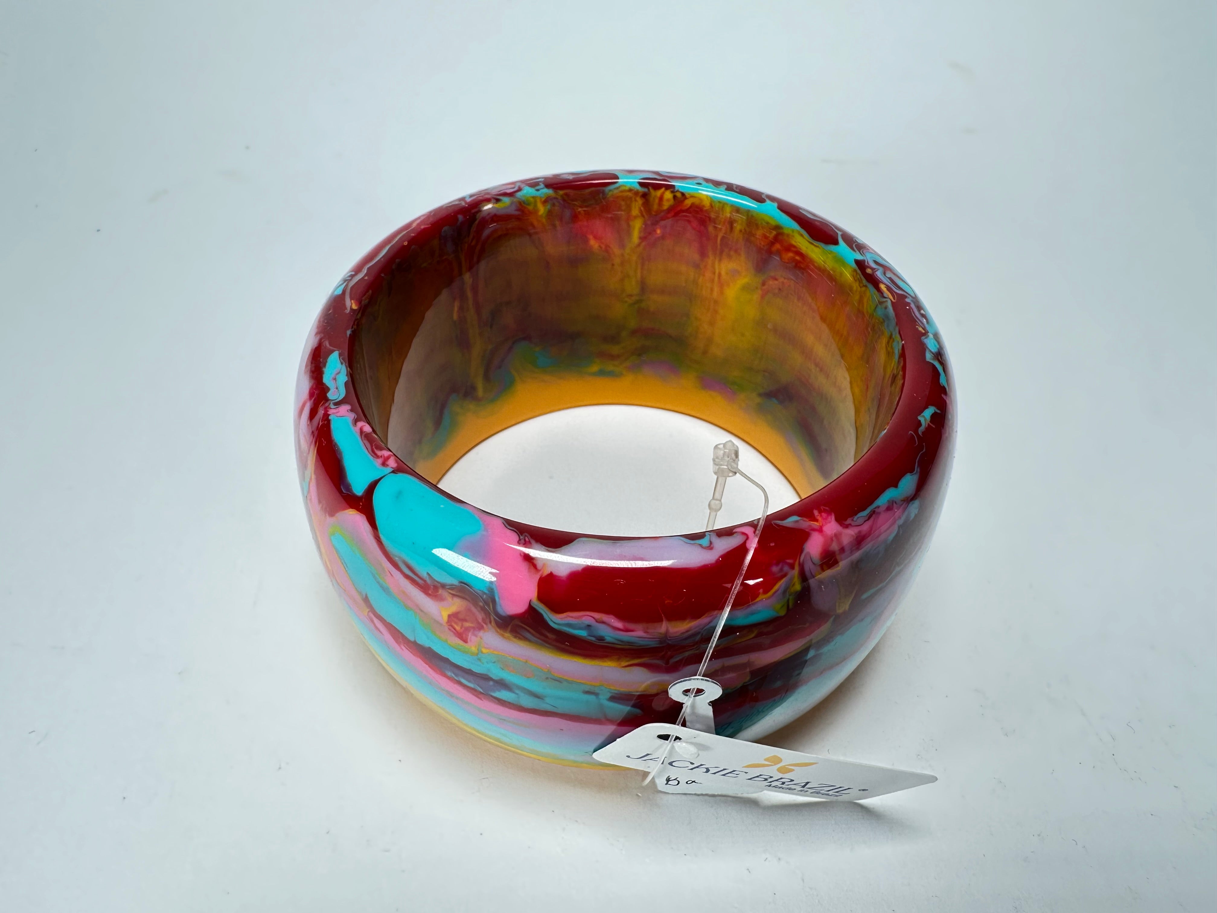 Jackie Brazil "Carmen" Kandinsky 5cm Resin Bangle ( B2500 )