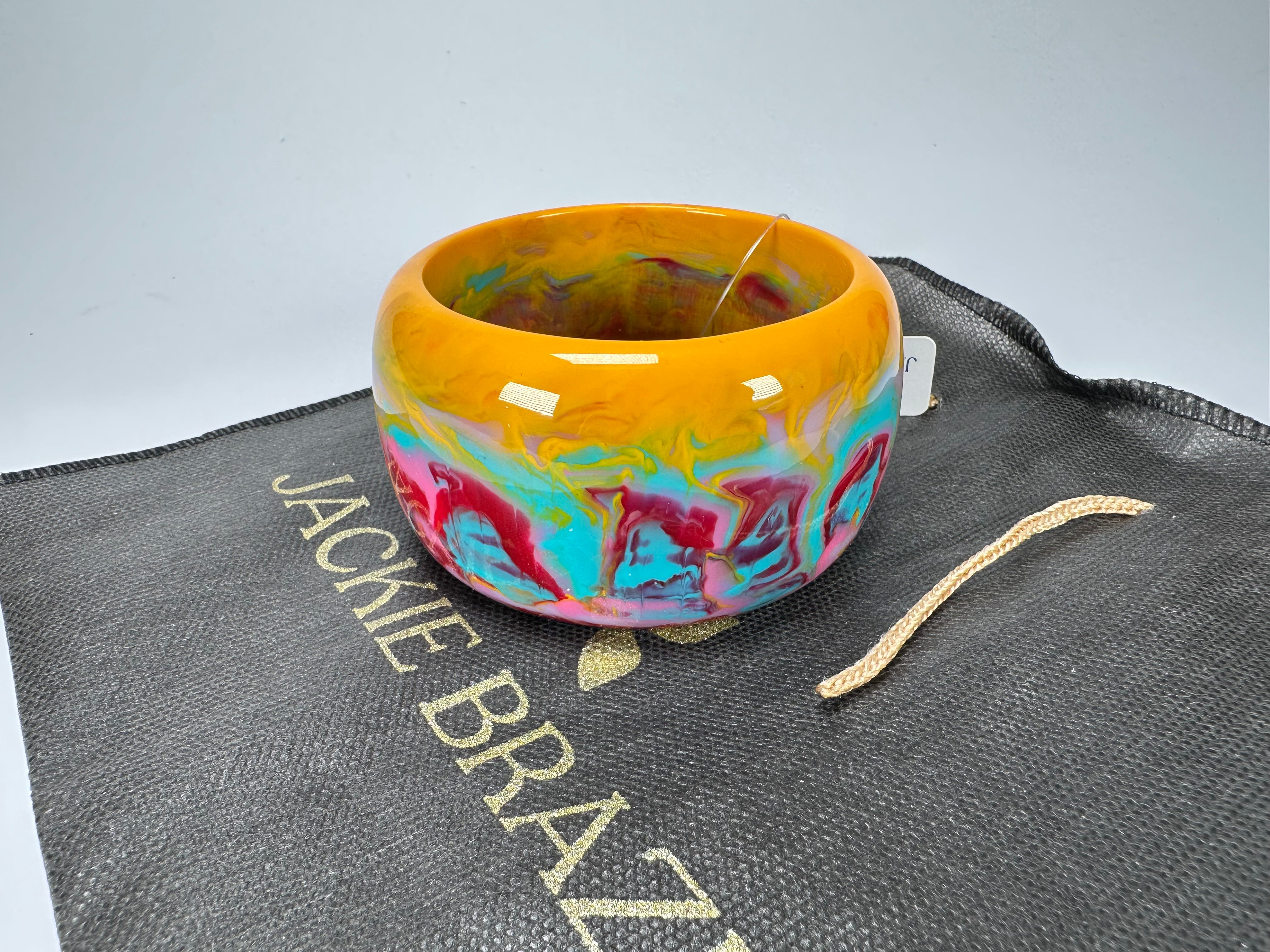 Jackie Brazil "Carmen" Kandinsky 5cm Resin Bangle ( B2500 )