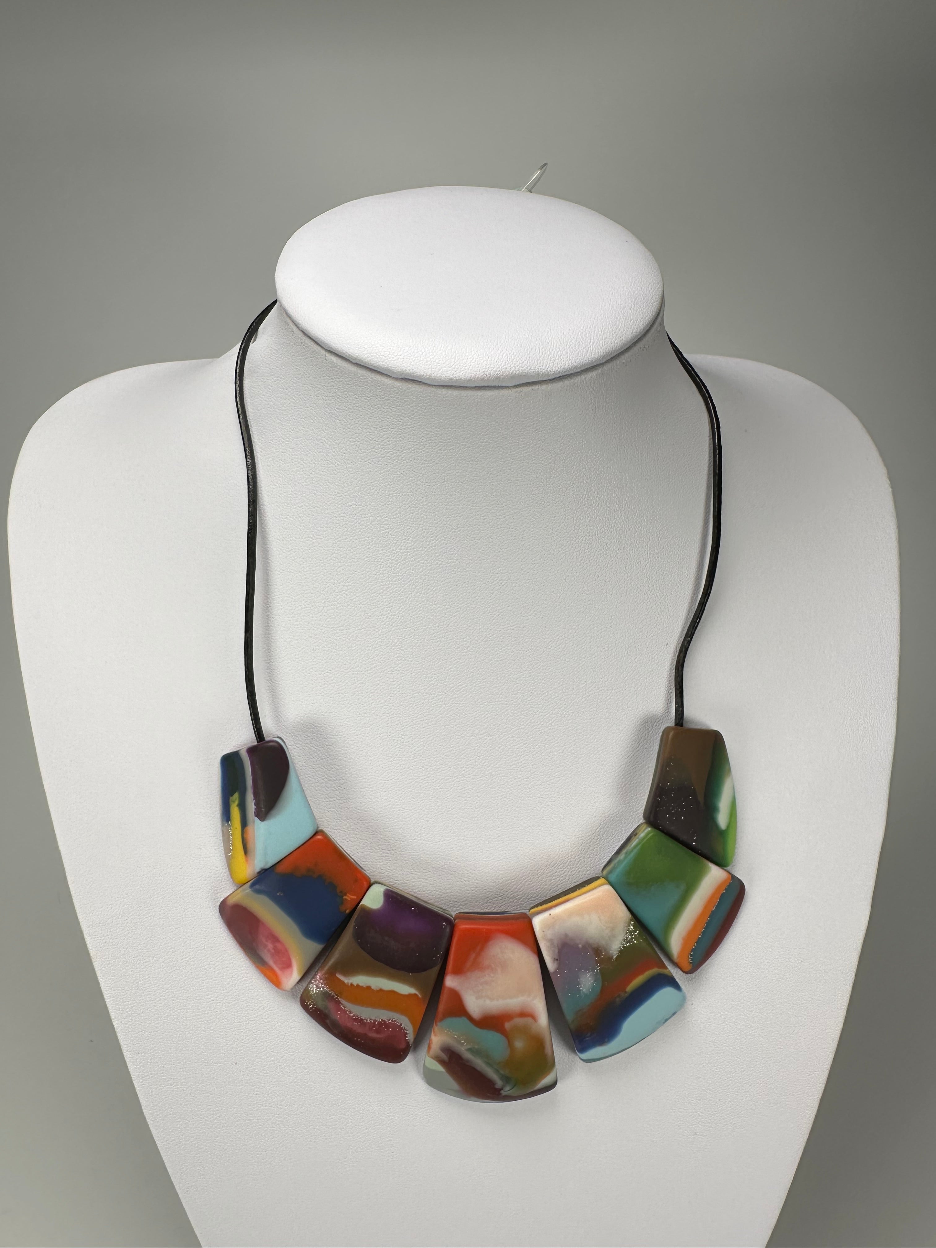 Jackie Brazil "Amazon" 7 Piece Choker Necklace ( N2794 )