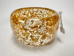 Jackie Brazil "Carmen" Gold Flakes 5cm Resin Bangle ( B2500 )