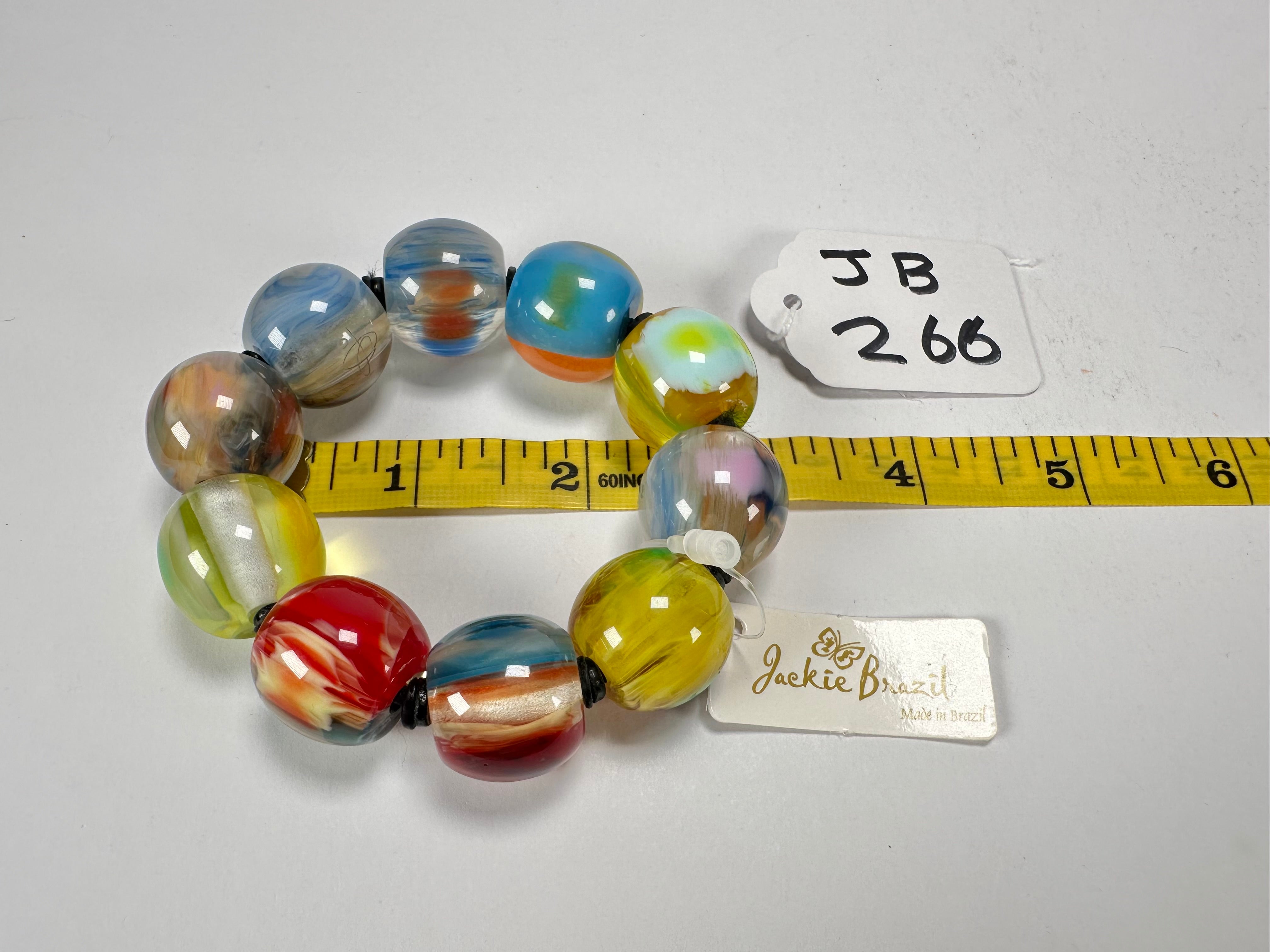 Jackie Brazil "Roma" Marble Spheres Elasticated Bracelet ( B0377 )