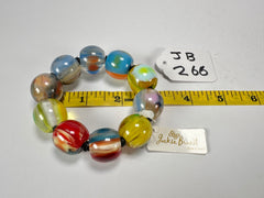 Jackie Brazil "Roma" Marble Spheres Elasticated Bracelet ( B0377 )