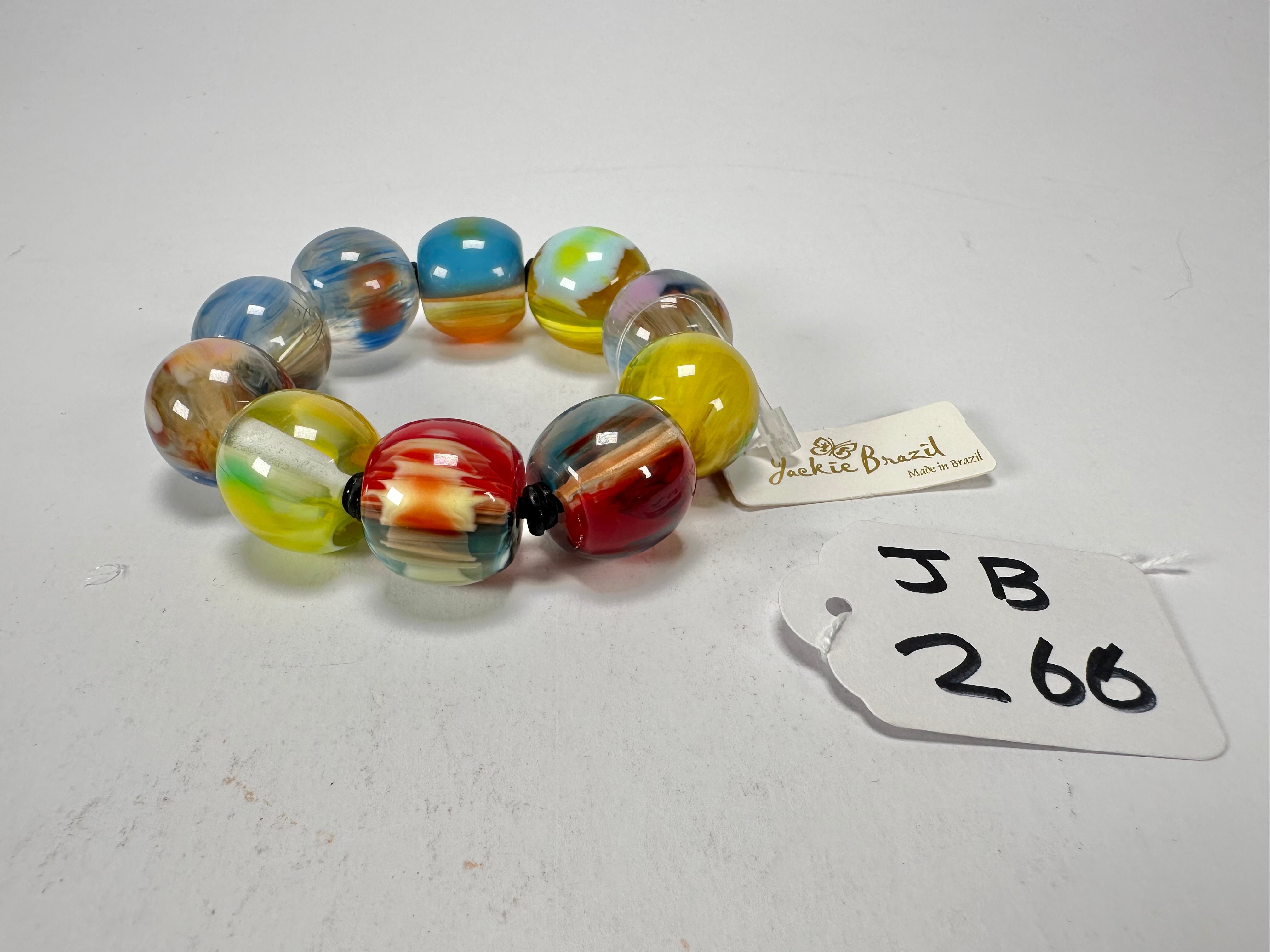 Jackie Brazil "Roma" Marble Spheres Elasticated Bracelet ( B0377 )