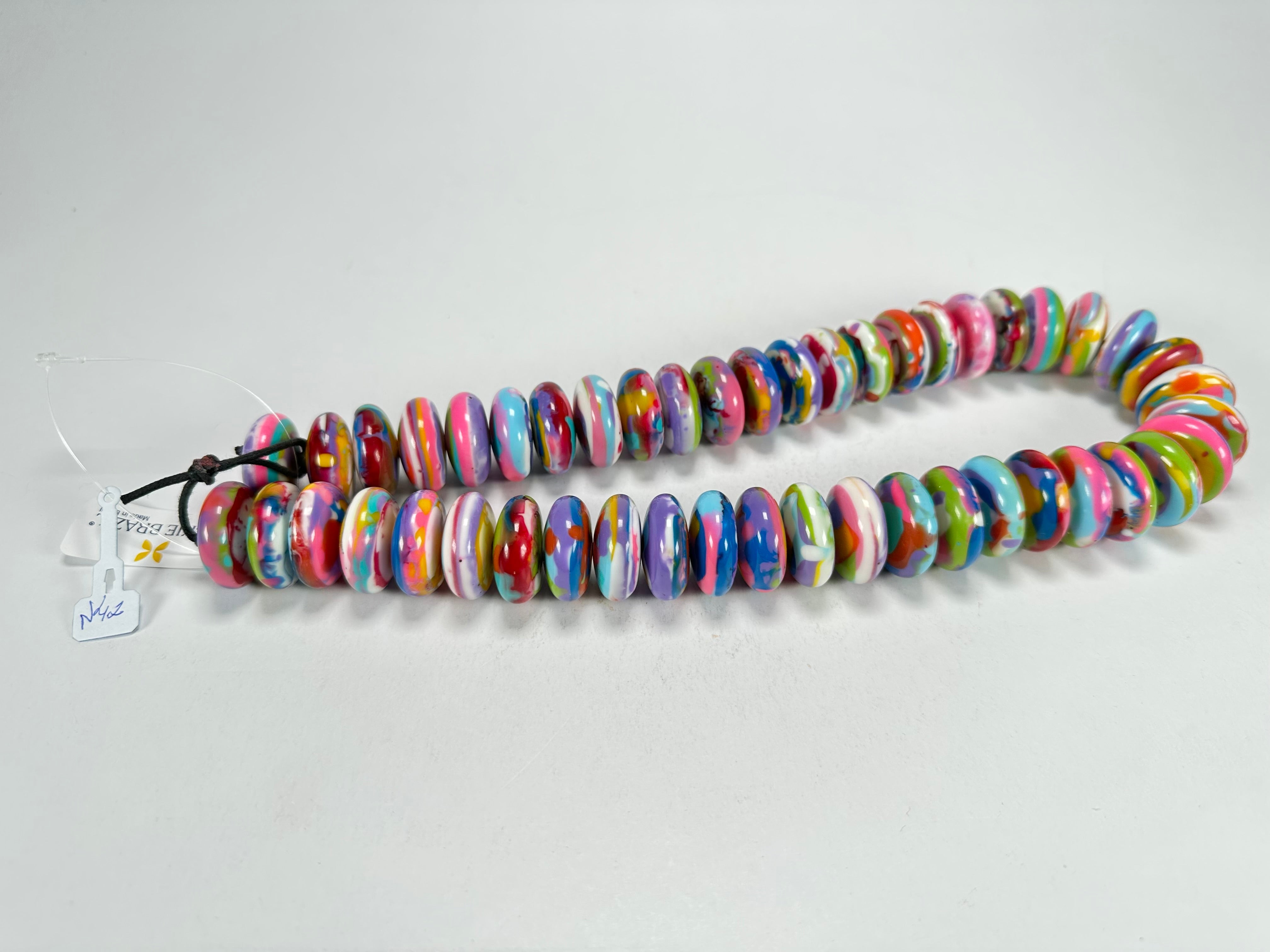 Jackie Brazil "Ana" Kandinsky Resin Wheels 50cm Necklace ( N0042 )