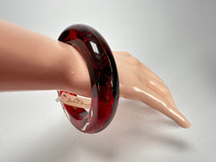 Jackie Brazil "Marble" Red Mix 1.7 cm Bangle ( B1449 )