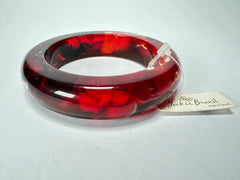 Jackie Brazil "Marble" Red Mix 1.7 cm Bangle ( B1449 )