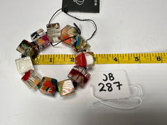 Jackie Brazil "Encapsulated Pieces" Cascade Small Cubes Bracelet ( B3349 )