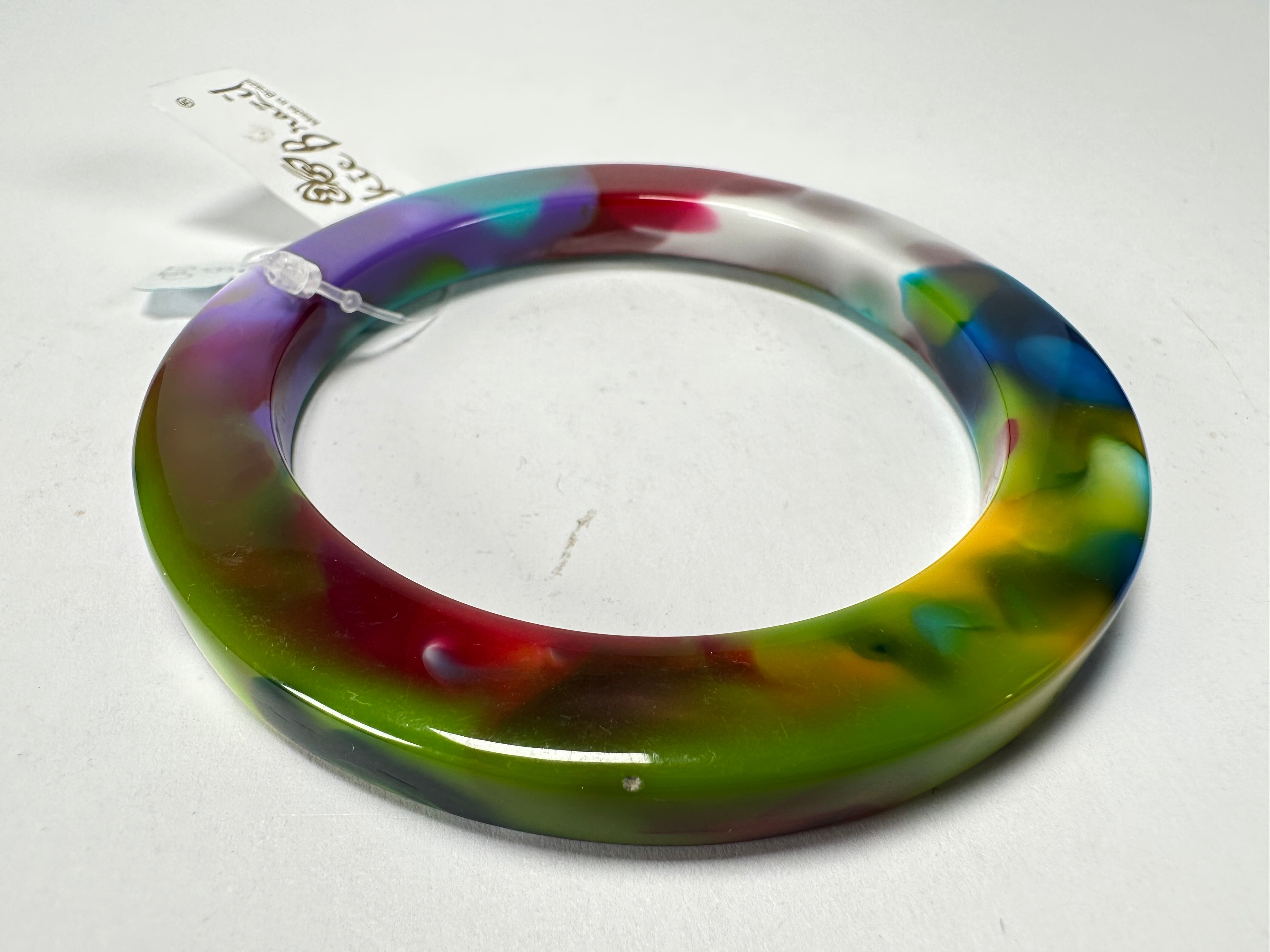 Jackie Brazil "Olympic" Kandinsky Solid Round 0.6cm Resin Bangle ( B0200 )