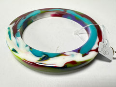 Jackie Brazil "Olympic" Kandinsky Solid Round 0.6cm Resin Bangle ( B0200 )