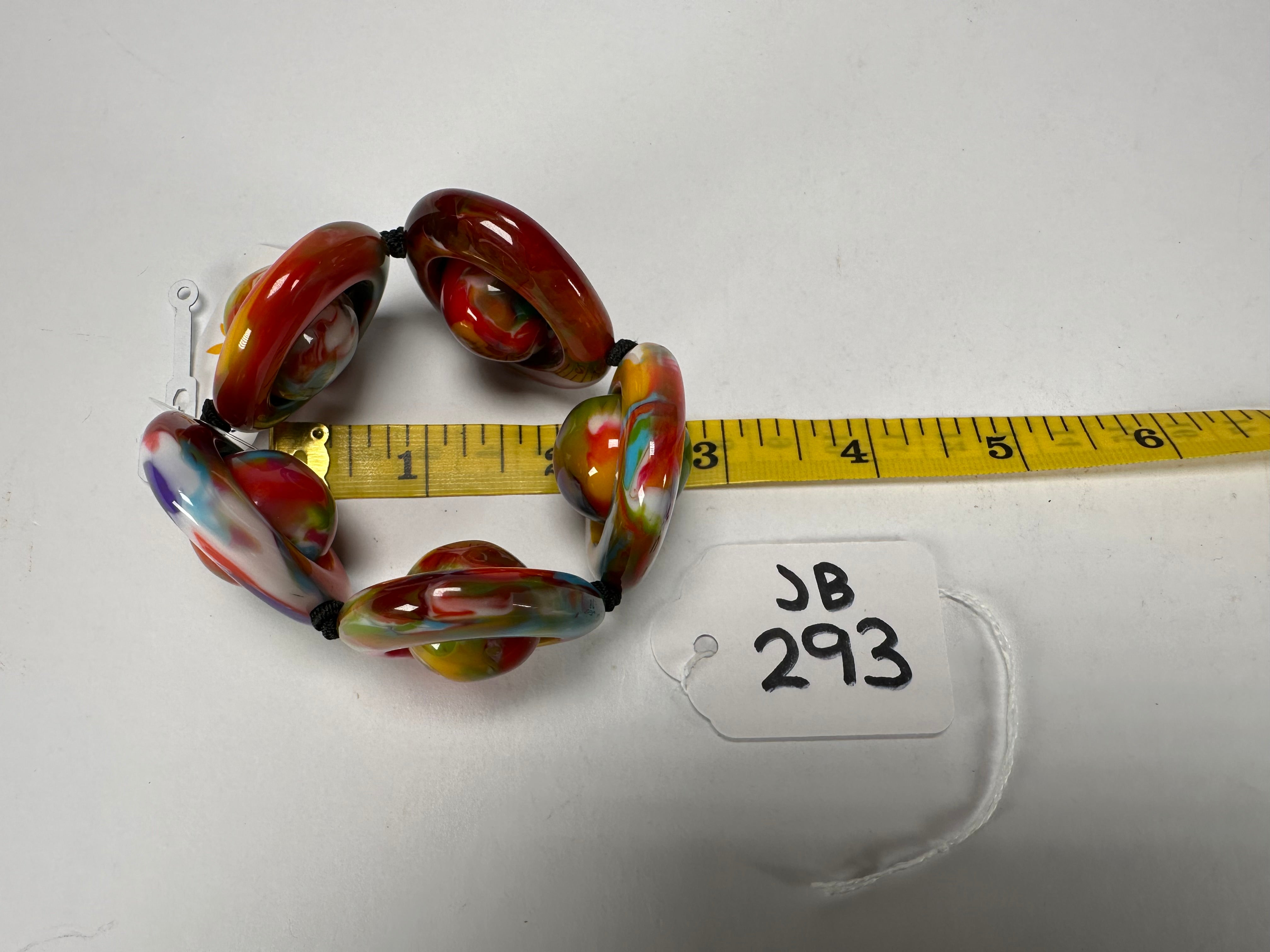 Jackie Brazil "Saturn" Kandinsky Disc & Ball Elastic Bracelet ( B0052 )