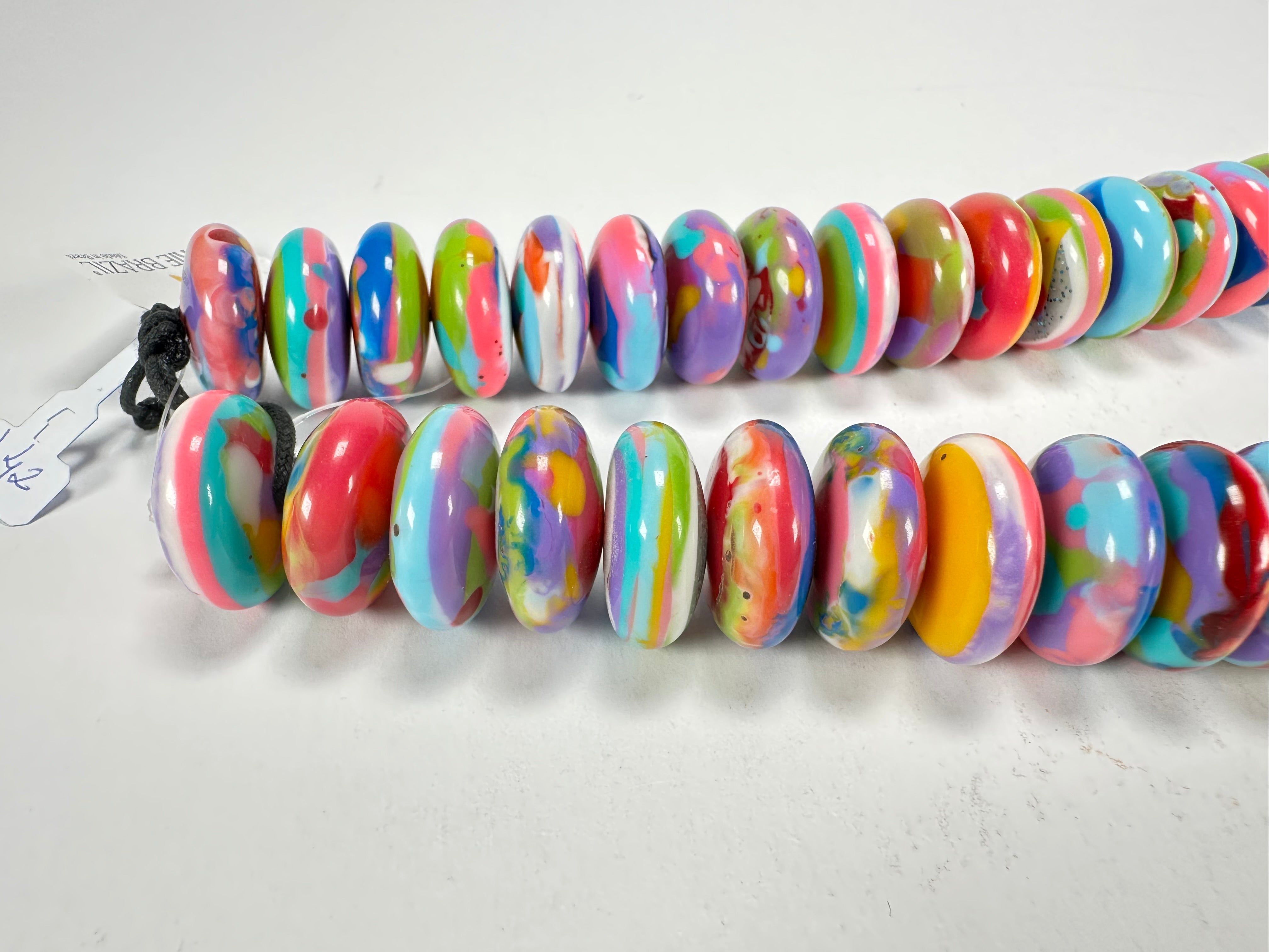 Jackie Brazil "Ana" Kandinsky Resin Wheels 50cm Necklace ( N0042 )