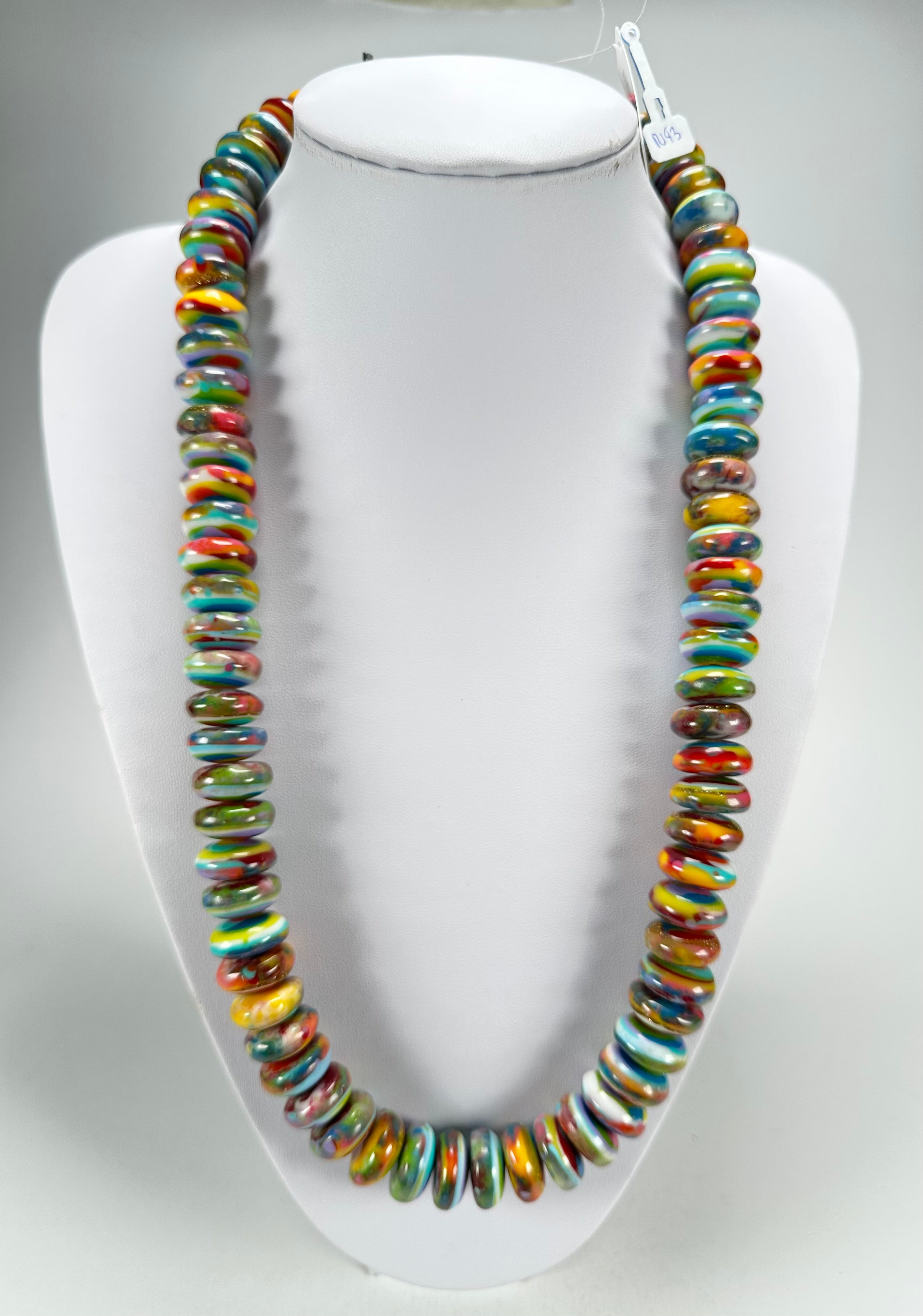 Jackie Brazil "Bela" Kandinsky Resin Mini Wheels 70cm Necklace ( N0043 )