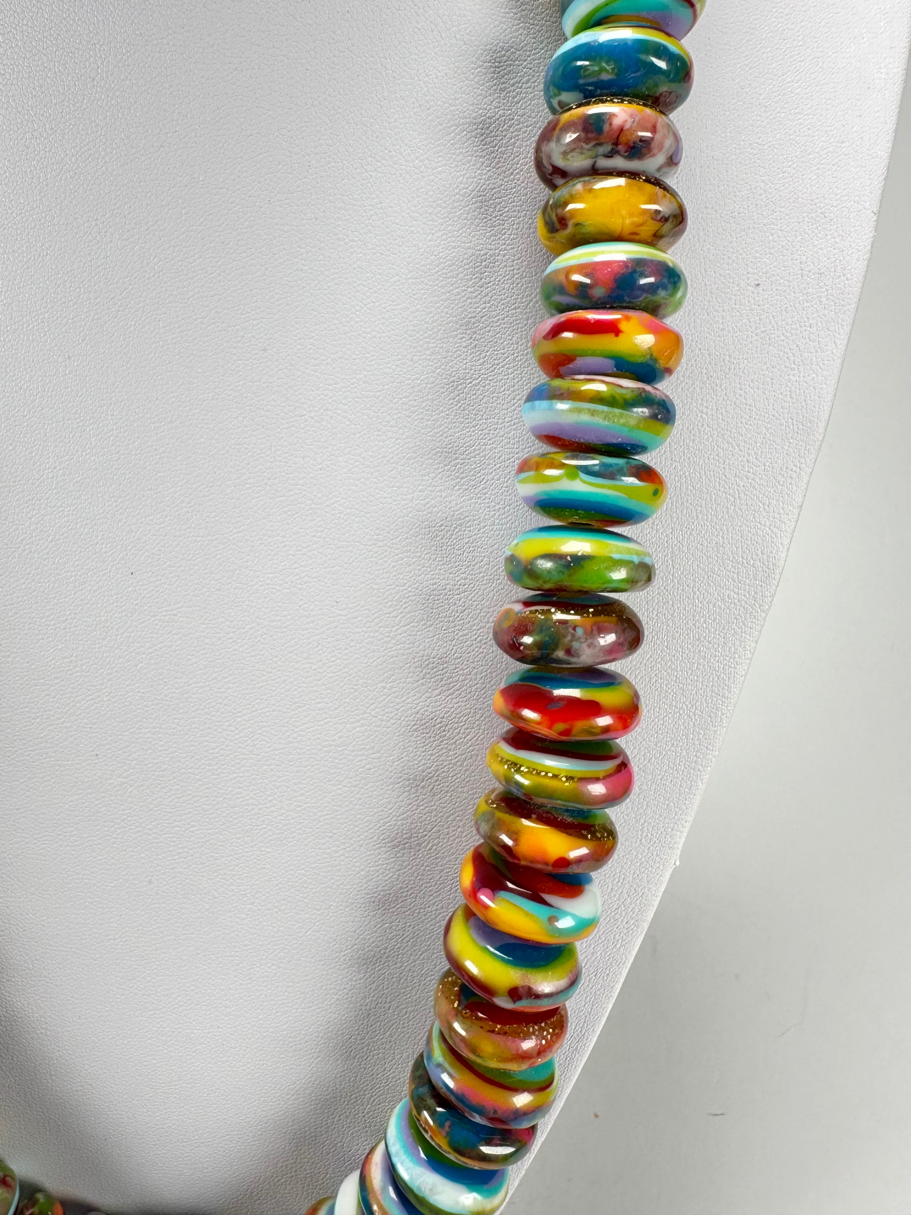 Jackie Brazil "Bela" Kandinsky Resin Mini Wheels 70cm Necklace ( N0043 )