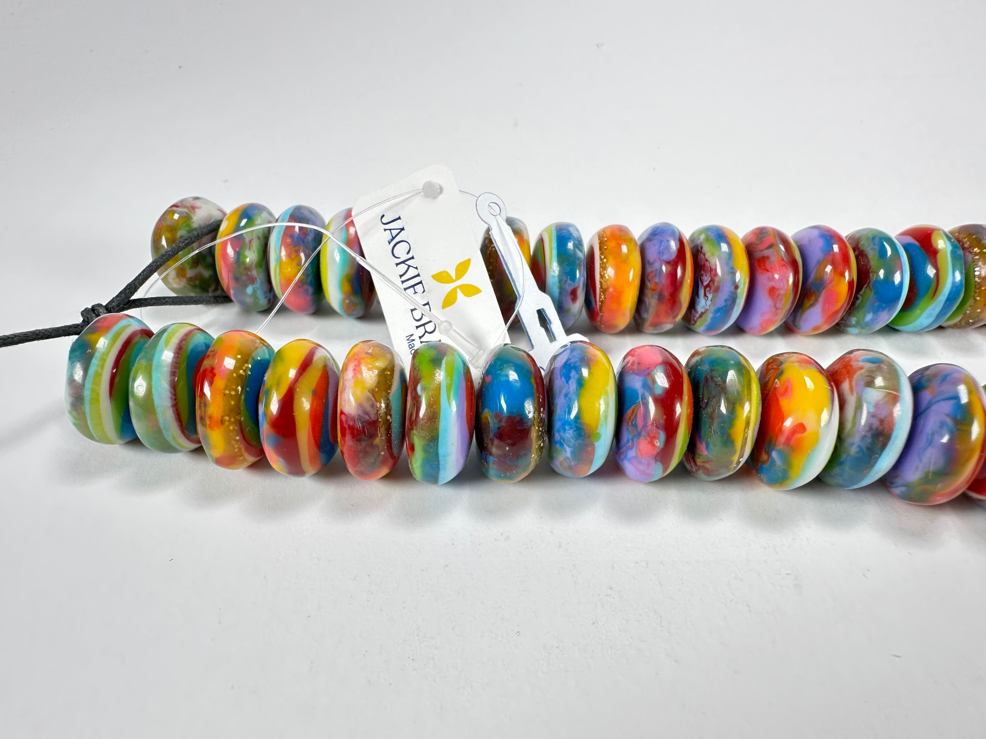 Jackie Brazil "Bela" Kandinsky Resin Mini Wheels 70cm Necklace ( N0043 )